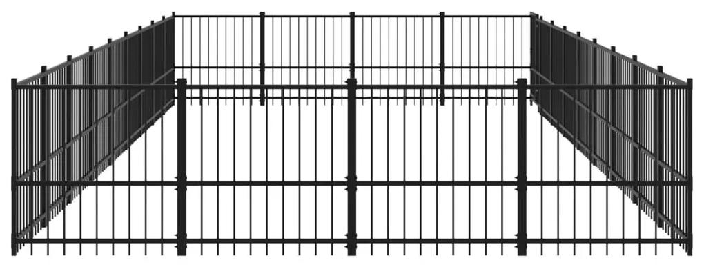 Κλουβί Σκύλου Εξωτερικού Χώρου 33,87 μ² από Ατσάλι - Μαύρο