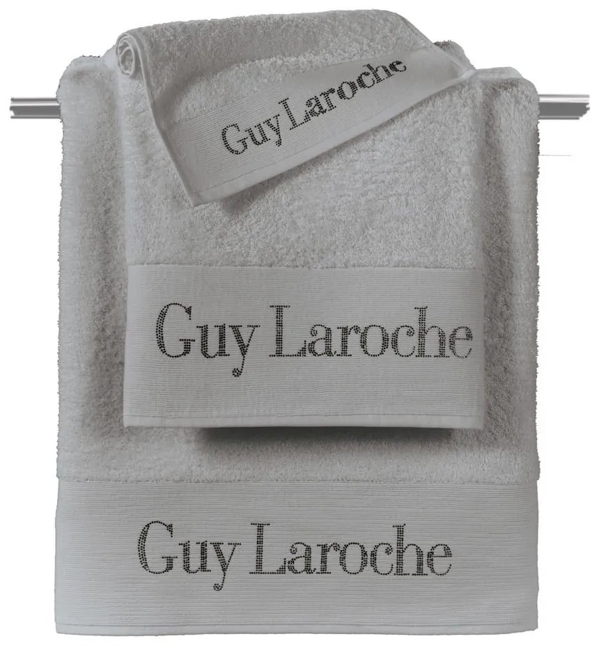 Πετσέτες Futura Σετ 3τμχ Silver Guy Laroche Σετ Πετσέτες 100% Cotton