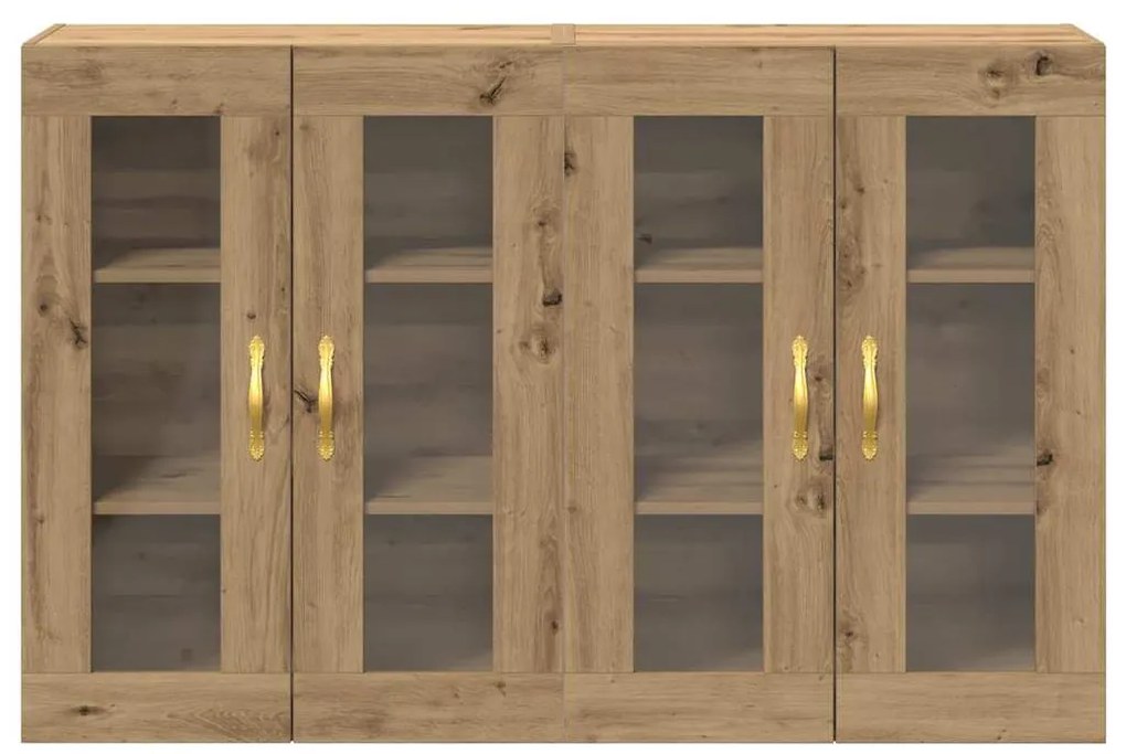 vidaXL Επιτοίχιο ντουλάπι 2 pcs artisan δρυς 69.5 x 34 x 90 εκ.