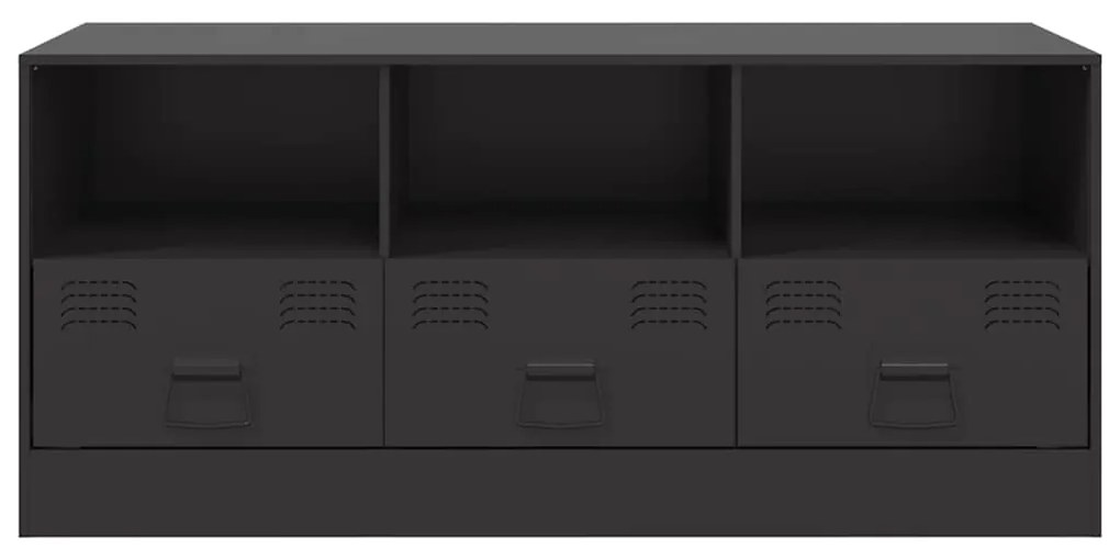 vidaXL Έπιπλο Τηλεόρασης Μαύρο 99x39x44 εκ. από Ατσάλι