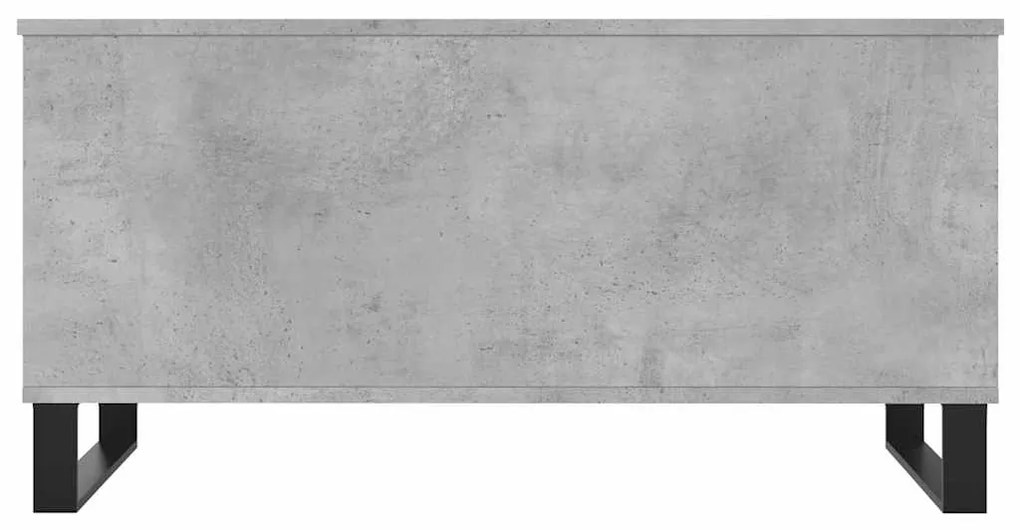 vidaXL Τραπεζάκι Σαλονιού Γκρι Σκυροδ. 90x44,5x45 εκ. Επεξεργ. Ξύλο