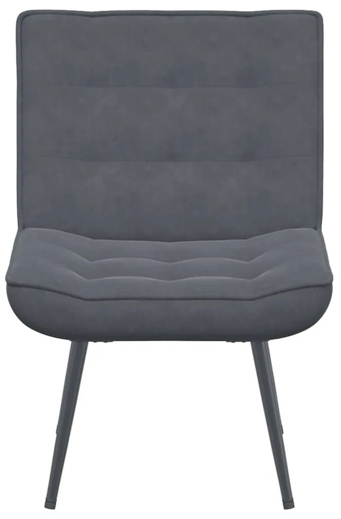 vidaXL Καρέκλα χαλάρωσης Σκούρο Γκρι 64x74x84 cm Βελούδο