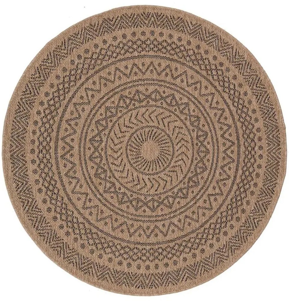 Χαλί Ψάθινο Avanos 8894 Black Royal Carpet 240X240cm Round