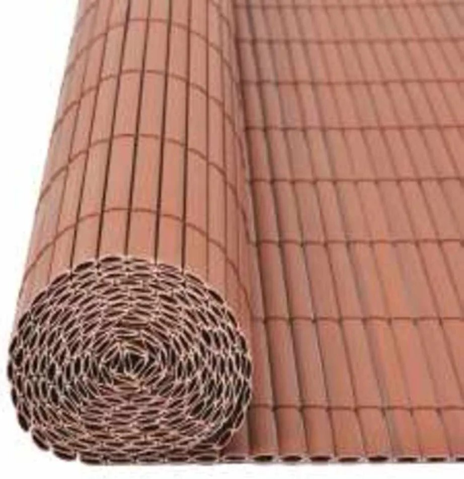 vidaXL Περίφραξη Κήπου Διπλής Όψης Καφέ 110 x 500 εκ.