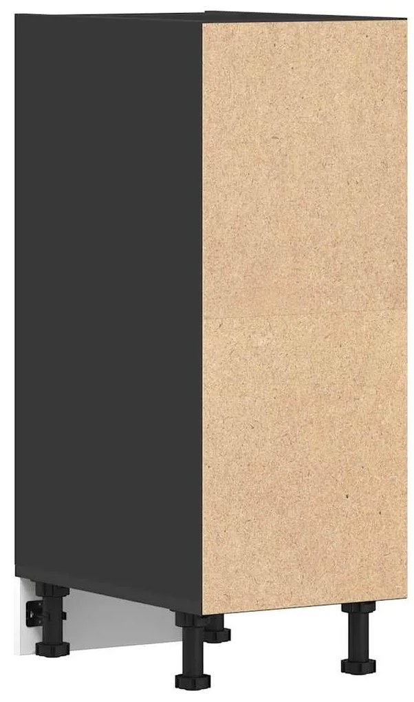 vidaXL Ντουλάπι Δαπέδου Riga Μαύρο 30x44,5x81,5 εκ. Μοριοσανίδα