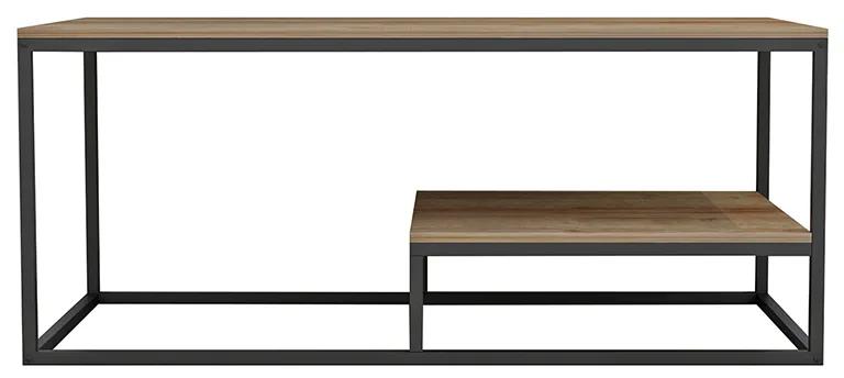 Τραπέζι σαλονιού Tondo pakoworld φυσικό 120x60x50εκ - Μέταλλο - 230-000003