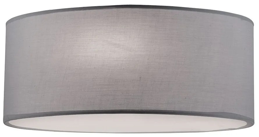 Φωτιστικό Οροφής - Πλαφονιέρα Bristol 4114600 D400 Grey Viokef Metal, Fabric