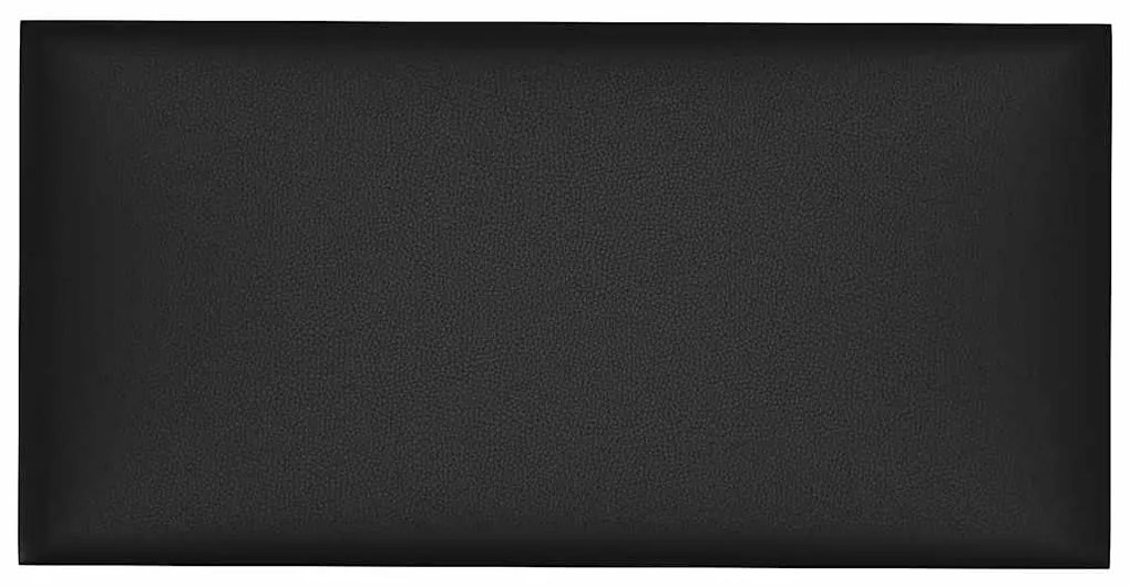 vidaXL Πάνελ Τοίχου 12 τεμ. Μαύρα 30 x 15 εκ. 0,54 μ² Συνθετικό Δέρμα
