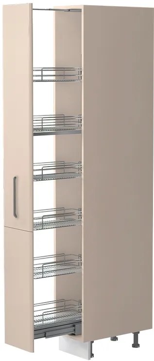 Επιδαπέδιο ντουλάπι ψηλό Modena K21-30-1KZ-Μπεζ - 30.00Χ60.00Χ216.00cm