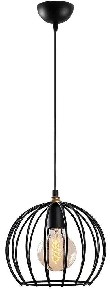 Φωτιστικό Οροφής Teltrio 942FLG1244 25x25x116cm 1xE27 40W Black-Gold Opviq