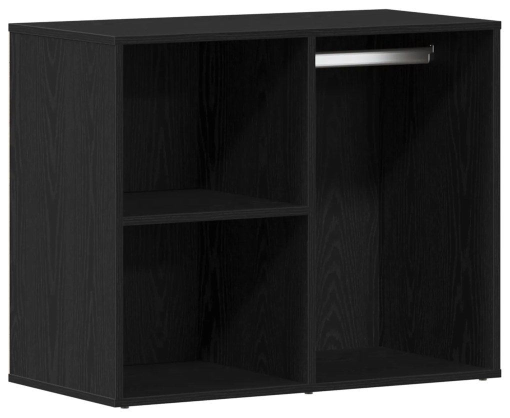 vidaXL Μαύρος Δρυς Καλλυντικό Ντουλάπι - 80x40x65 εκ