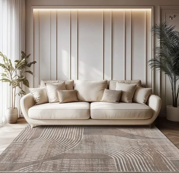 Beauty Home Χαλί Serena Art 9835 160x230 Μπεζ,Γκρι