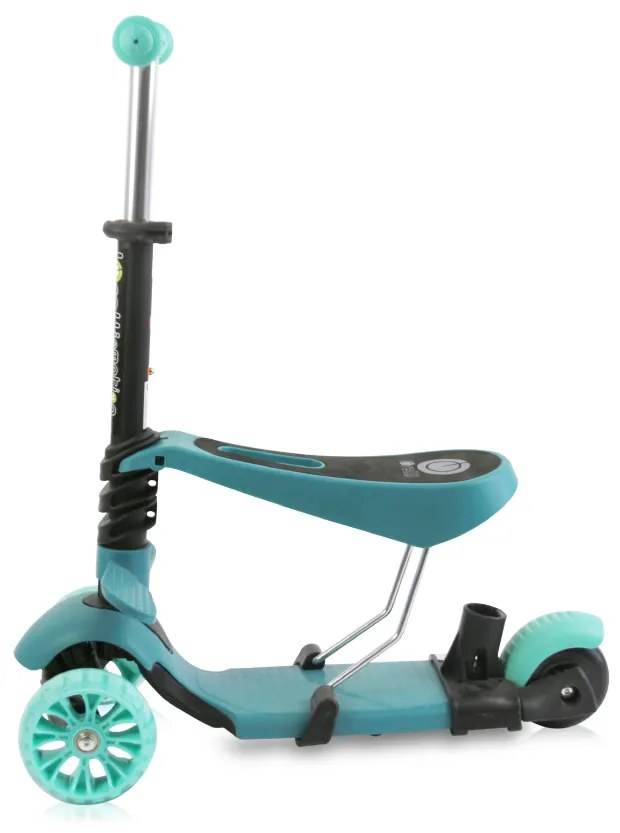 Παιδικό πατίνι Draxter Plus Scooter με κάθισμα και χειρολαβή γονέα Mint 10390140020 Lorelli