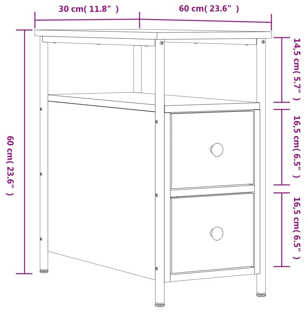 ΚΟΜΟΔΙΝΟ SONOMA ΔΡΥΣ 30 X 60 X 60 ΕΚ. ΑΠΟ ΕΠΕΞΕΡΓΑΣΜΕΝΟ ΞΥΛΟ 826065