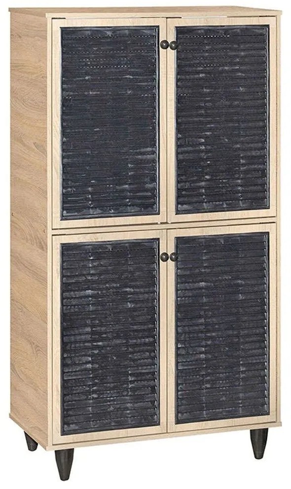 Παπουτσοθήκη Ronan 249-000017 70,5x35x122cm Natural Particle Board