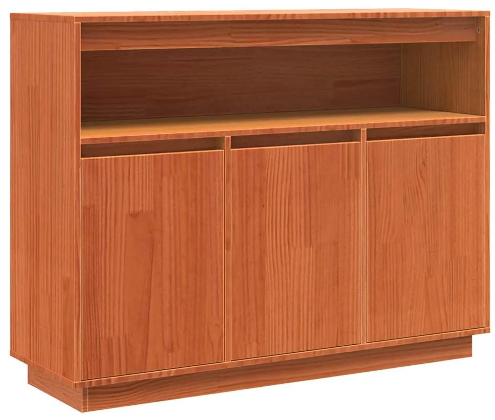 vidaXL Πλαϊνό γραφείο Κερωτό καφέ 104,5 x 34 x 80 εκ