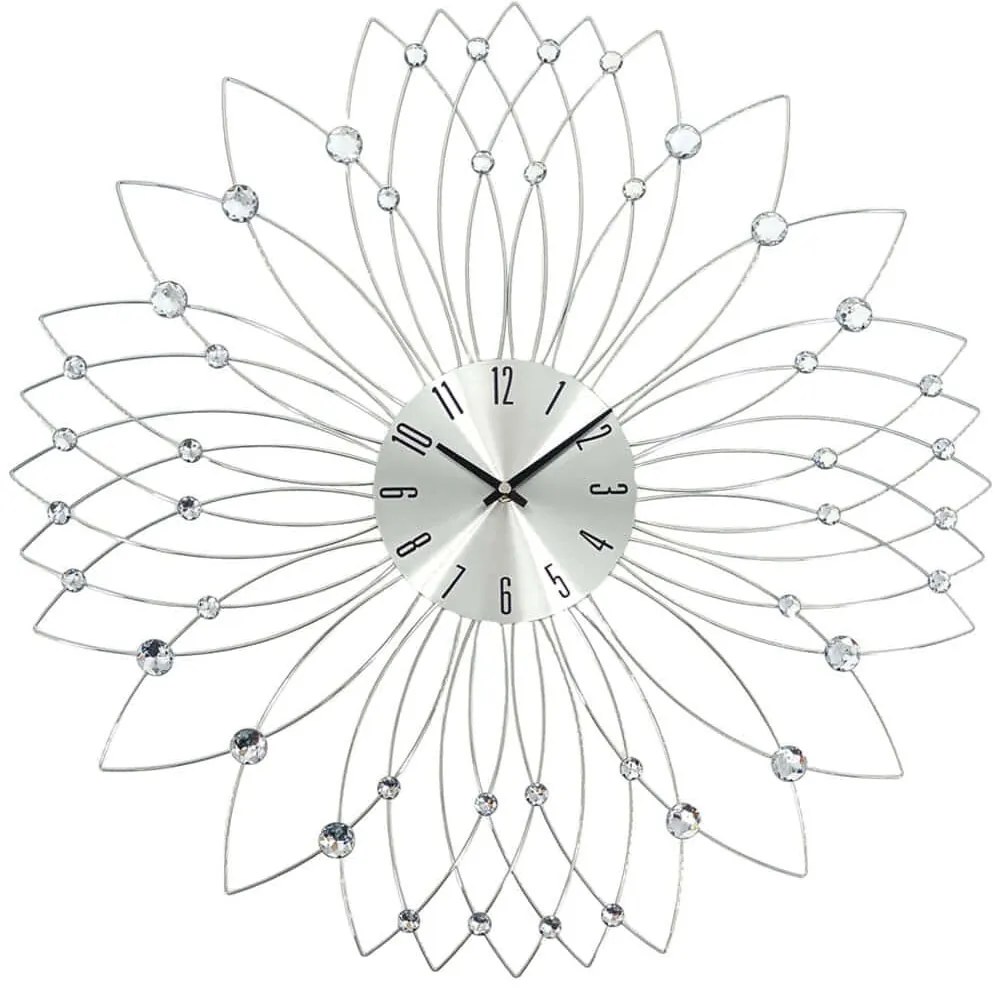 Ρολόι Τοίχου 844968 60x4x60cm Silver Ankor Μέταλλο