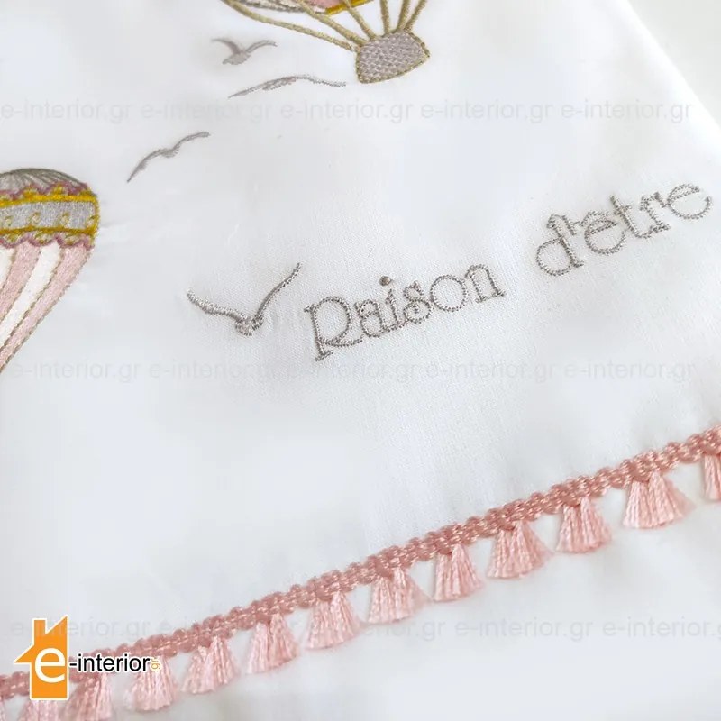 Σετ Σεντόνια Κούνιας Hot Air Balloon - Pink 108108001