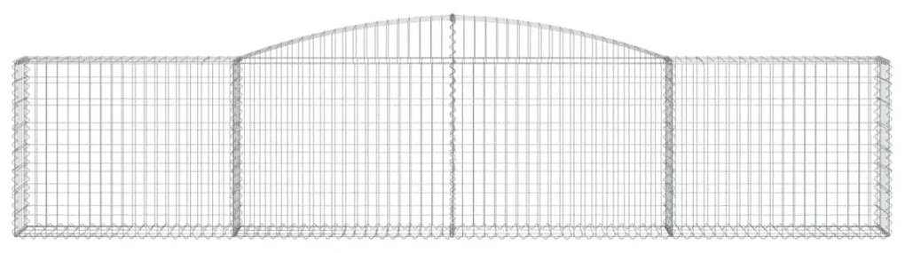 vidaXL Συρματοκιβώτια Τοξωτά 6 τεμ. 400x30x80/100 εκ. Γαλβαν. Ατσάλι