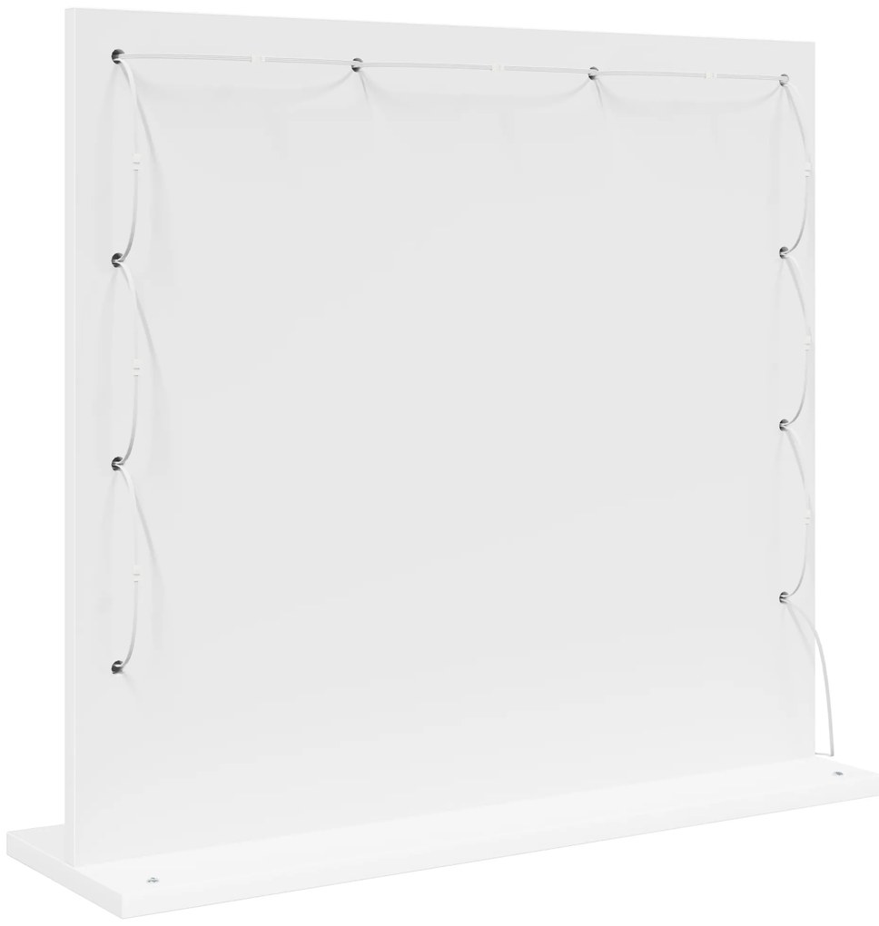vidaXL Καθρέφτης Vanity με LED Φώτα Λευκό 60x55x18 εκ.