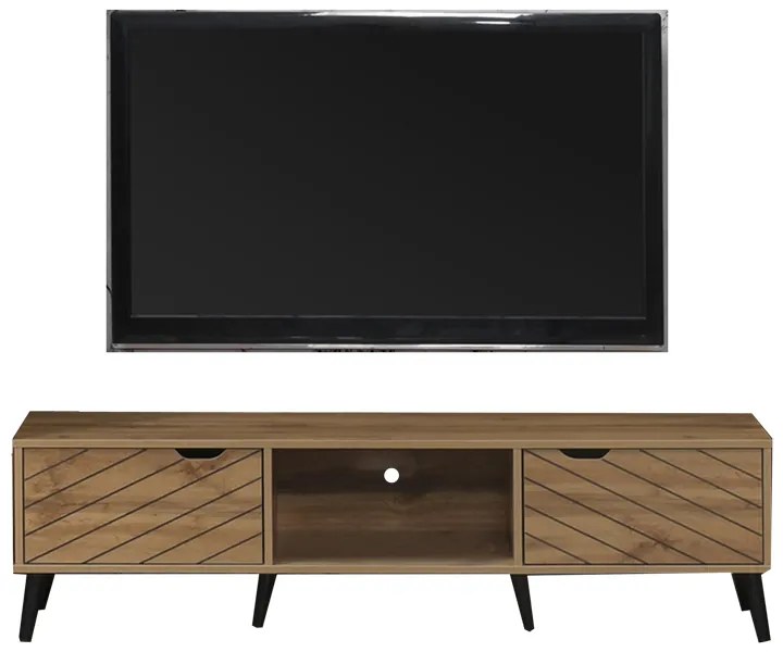 Έπιπλο τηλεόρασης Thelma pakoworld sonoma μελαμίνης 150x40x41.6εκ - 049-000099