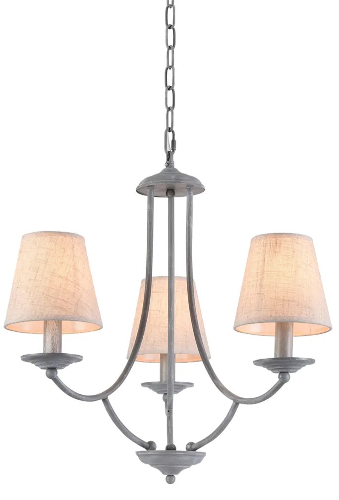 Φωτιστικό Οροφής Τρίφωτο Homelighting Etna 77-3661 Grey