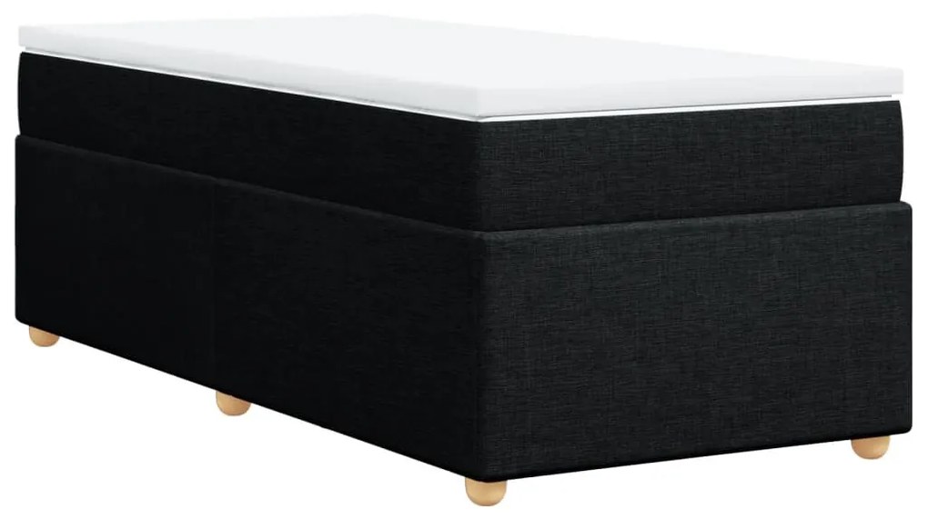 ΚΡΕΒΑΤΙ BOXSPRING ΜΕ ΣΤΡΩΜΑ ΜΑΥΡΟ 90X190 ΕΚ.ΥΦΑΣΜΑΤΙΝΟ 3285340