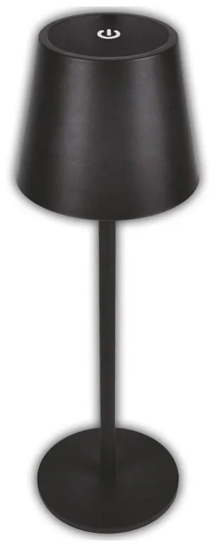 Adeleq Πορτατίφ LED PC Επαναφορτιζόμενο Y36cm CCT 3W USB 5VDC Μαύρο 5-061