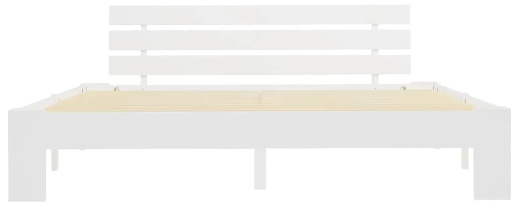 vidaXL Πλαίσιο Κρεβατιού Λευκό 180 x 200 εκ. από Μασίφ Ξύλο Πεύκου