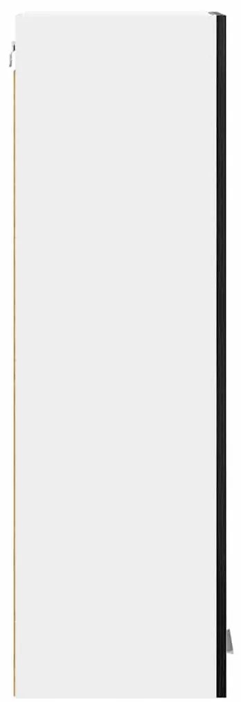 vidaXL Κρεμαστό ντουλάπι με αποθήκευση Μαύρη Οξυά 30 x 31 x 100 εκ.