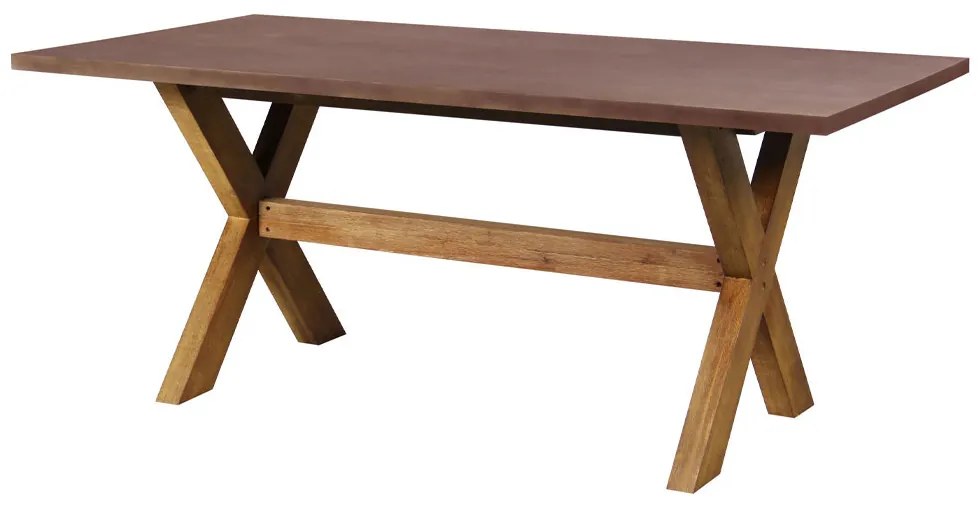 Liberta POMPEI ΤΡΑΠΕΖΙ RUST RED 200x100xH74,5cm 200x100xH74,5cm 22-0231