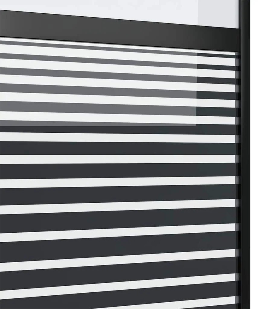 vidaXL Συρόμενη Πόρτα Μαύρο 102.5 x 205 cm Tempered γυαλί, Αλουμίνιο