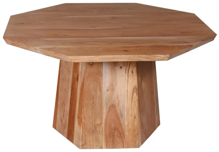 Τραπέζι σαλονιού Octagon ξύλο acacia σε φυική απόχρωση Φ80x45εκ 80x80x45 εκ.