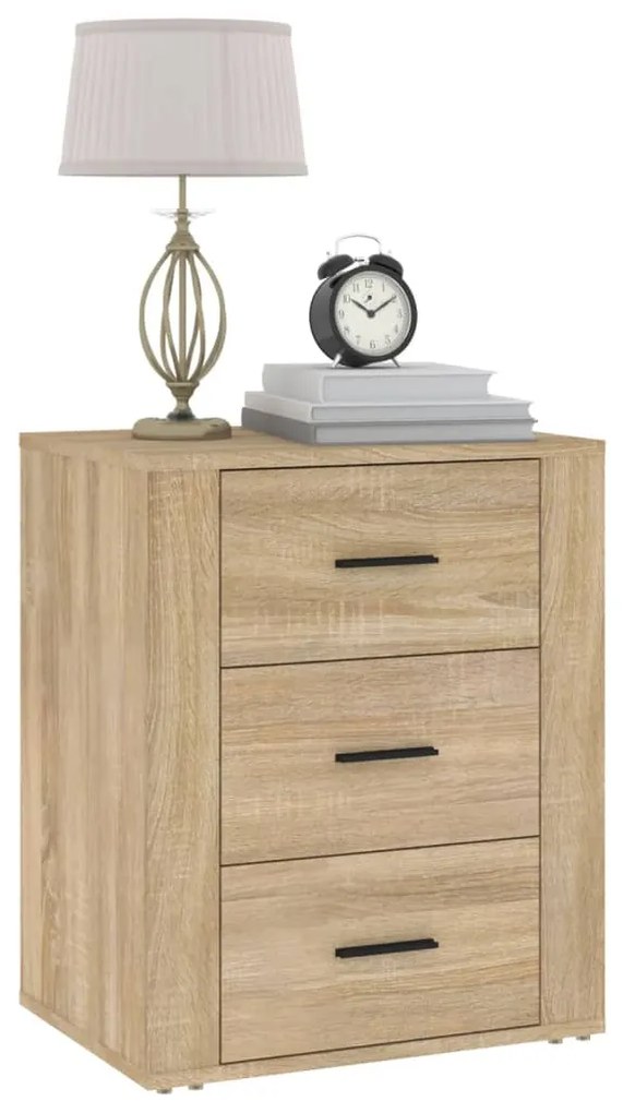 vidaXL Κομοδίνο Sonoma Δρυς 50x36x60 εκ. από Επεξεργασμένο Ξύλο