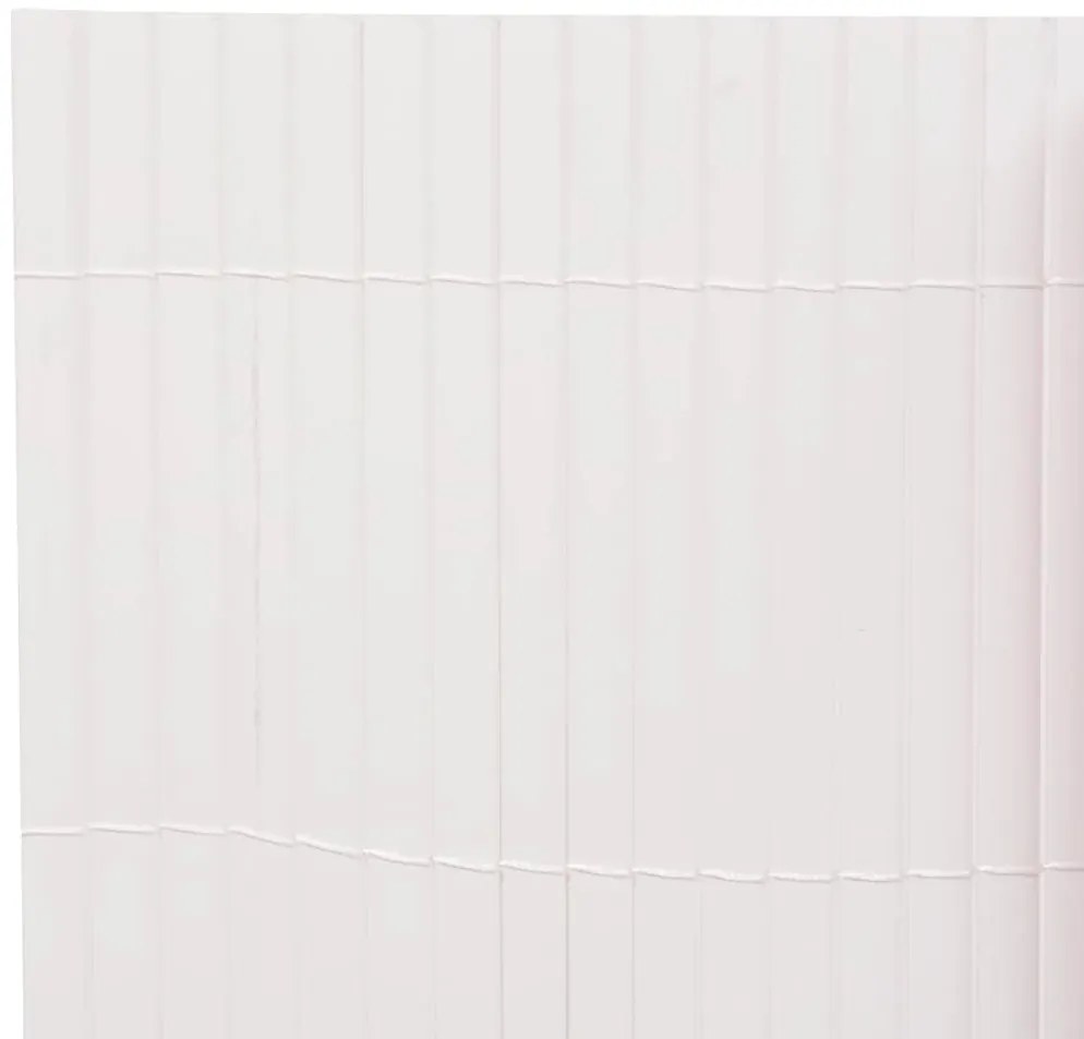 vidaXL Περίφραξη Κήπου Διπλής Όψης Λευκή 90 x 300 εκ.