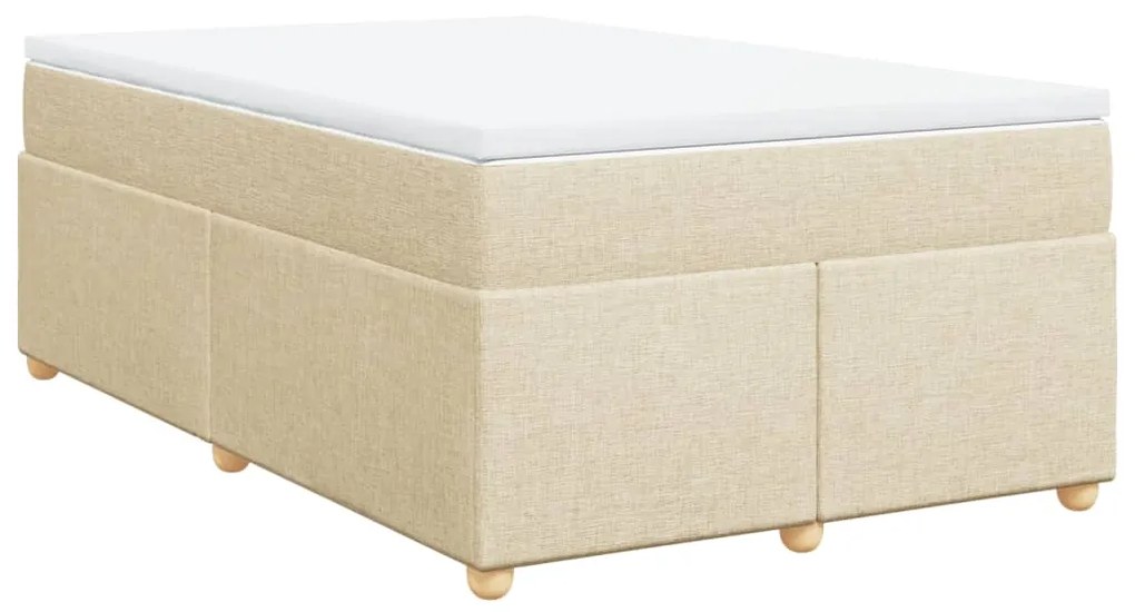 ΚΡΕΒΑΤΙ BOXSPRING ΜΕ ΣΤΡΩΜΑ ΚΡΕΜ 120X200 ΕΚ. ΥΦΑΣΜΑΤΙΝΟ 3285371