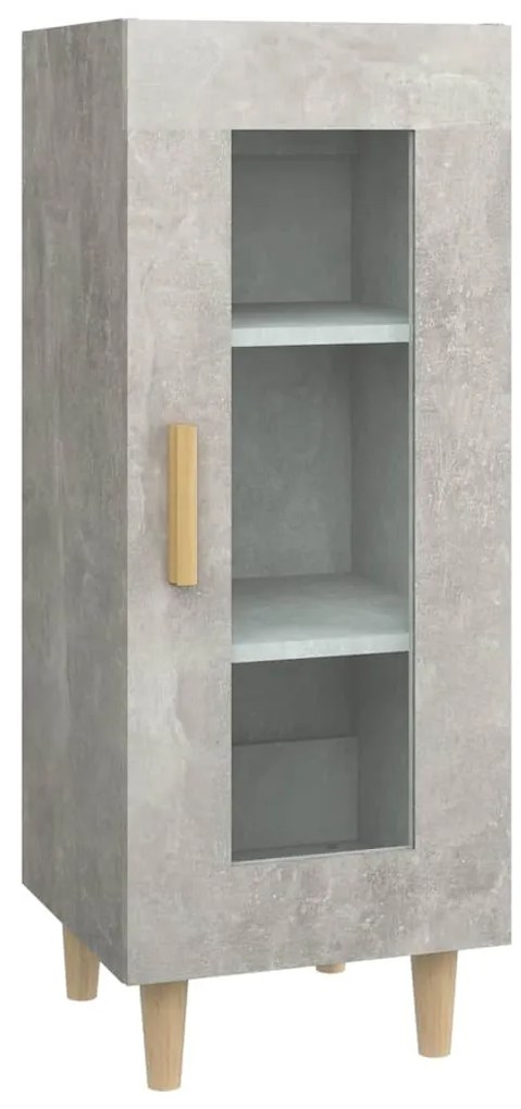 vidaXL Ντουλάπι Γκρι Σκυροδέματος 34,5x34x90 εκ. Επεξεργασμένο Ξύλο