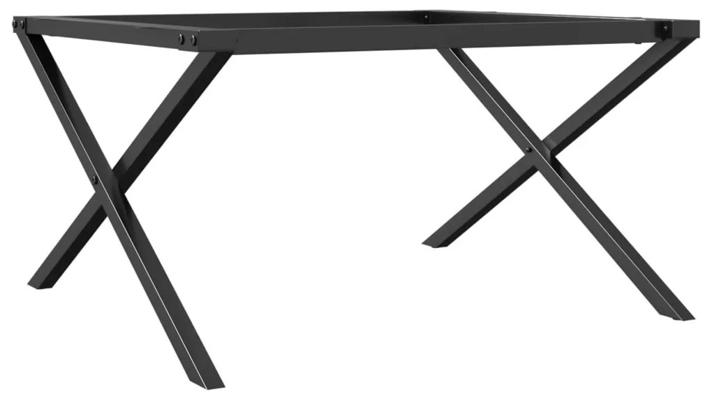vidaXL Πόδια Τραπεζιού Σαλονιού σε Σχήμα «Χ» 80x70x43 εκ. Ατσάλι