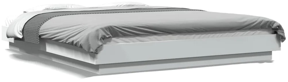 vidaXL Πλαίσιο Κρεβατιού Λευκό 160 x 200 εκ. από Επεξεργασμένο Ξύλο
