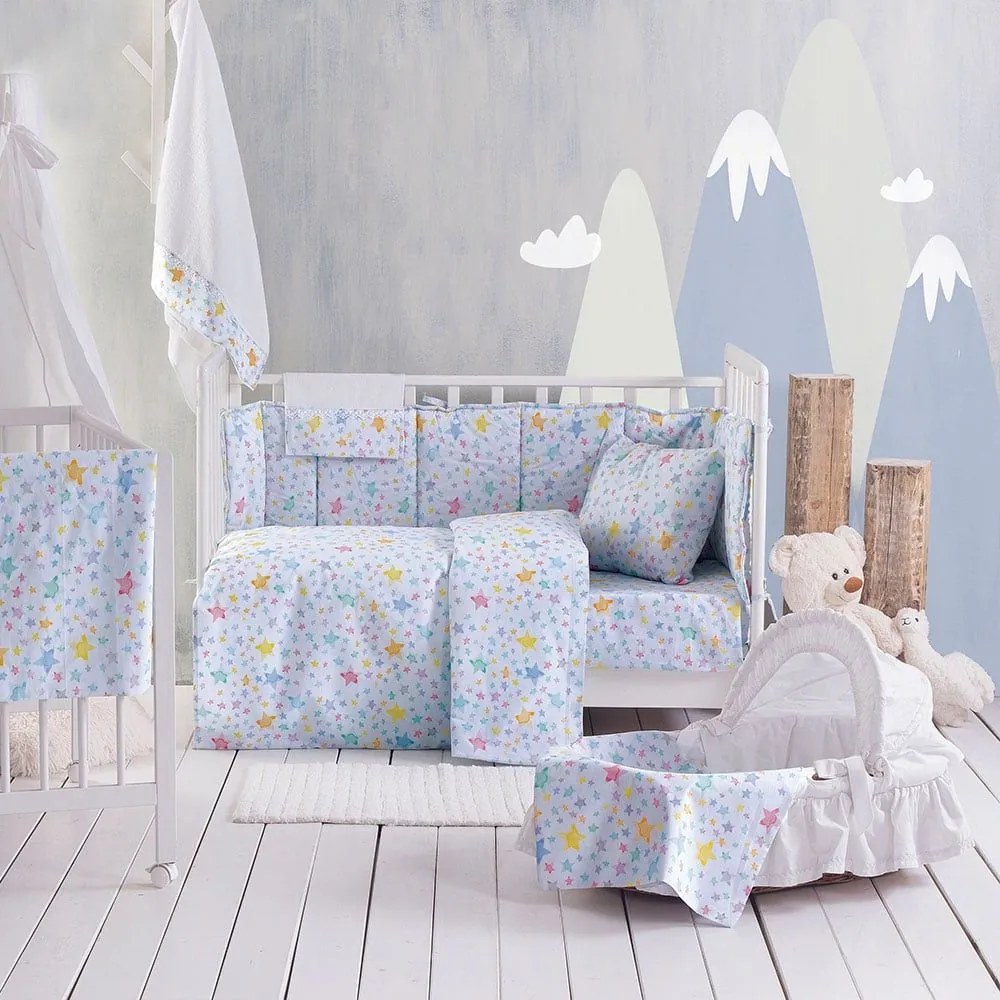 Πάπλωμα Βρεφικό Glow Blue Ρυθμός 110x150cm 100% Cotton