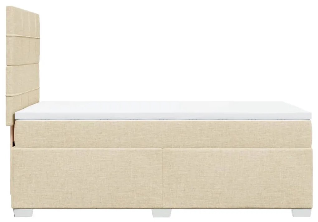 ΚΡΕΒΑΤΙ BOXSPRING ΜΕ ΣΤΡΩΜΑ ΚΡΕΜ 80 X 200 ΕΚ. ΥΦΑΣΜΑΤΙΝΟ 3292620