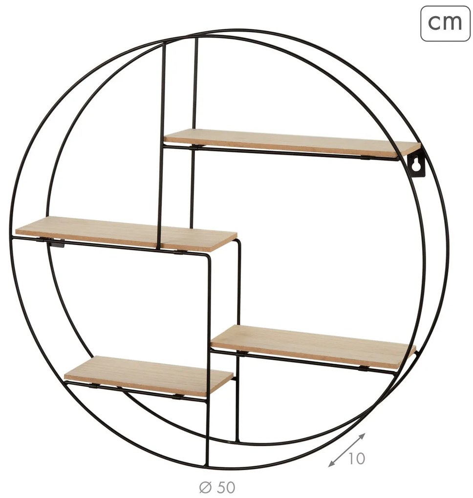 Ράφι παλτών Max Home Σίδερο Ξύλο MDF (4 Μονάδες)