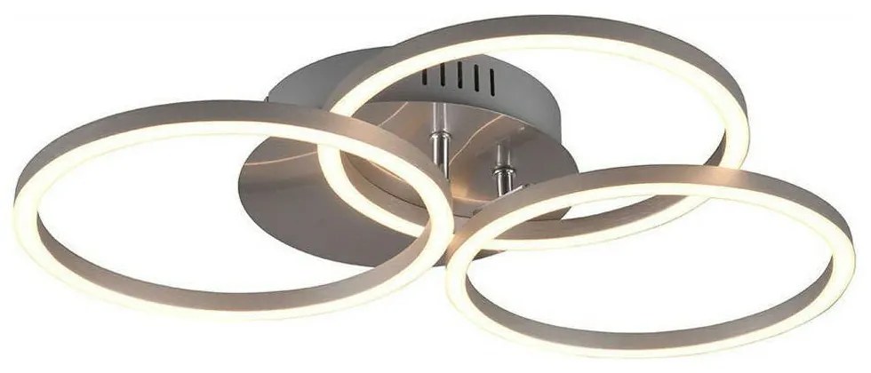 Φωτιστικό Οροφής - Πλαφονιέρα Circle R62823107 27W Led 43x9cm Nickel Mat RL Lighting Metal