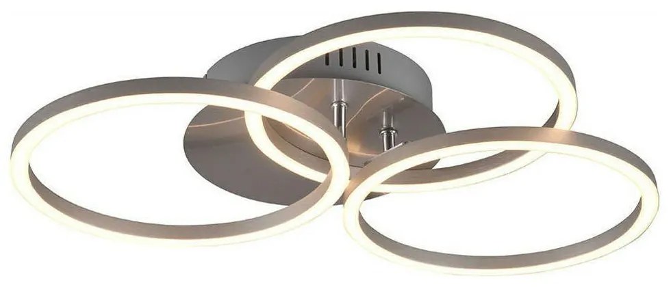 Φωτιστικό Οροφής - Πλαφονιέρα Circle R62823107 27W Led 43x9cm Nickel Mat RL Lighting Μέταλλο