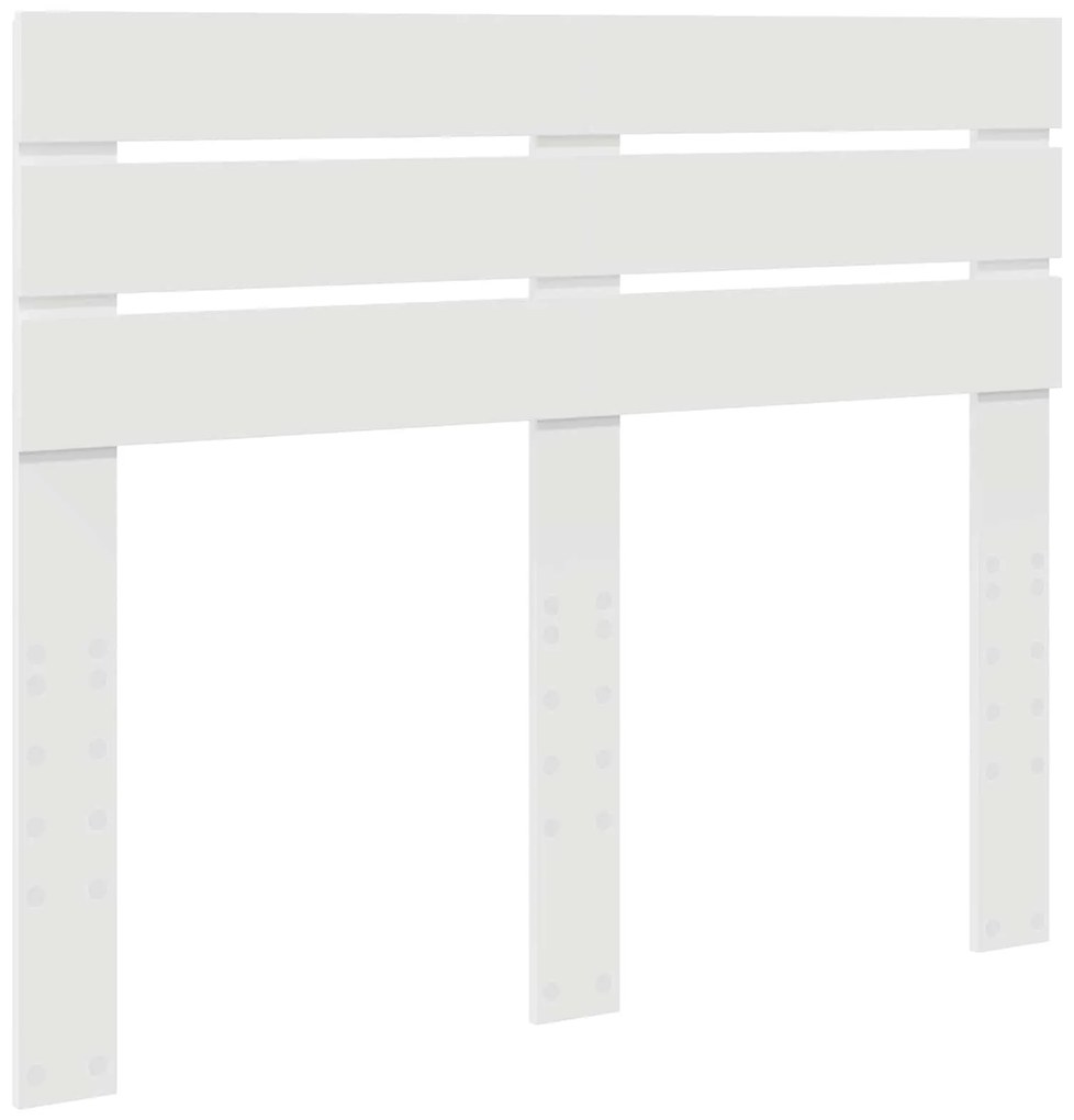 vidaXL Κρεβάτι Αποθήκης Λευκό 120 x 190 cm Επεξεργασμένο ξύλο