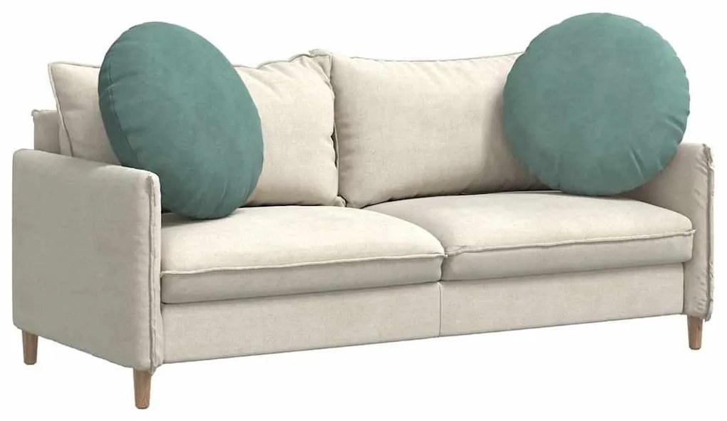 vidaXL Μαξιλάρια καθισμάτων 2 pcs Θαλασσί Ø 40 x 13 εκ. Βελούδο