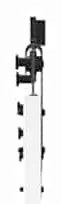 vidaXL Συρόμενη Πόρτα ORKDAL Λευκό 93 x 202 cm Ξύλο και μέταλλο