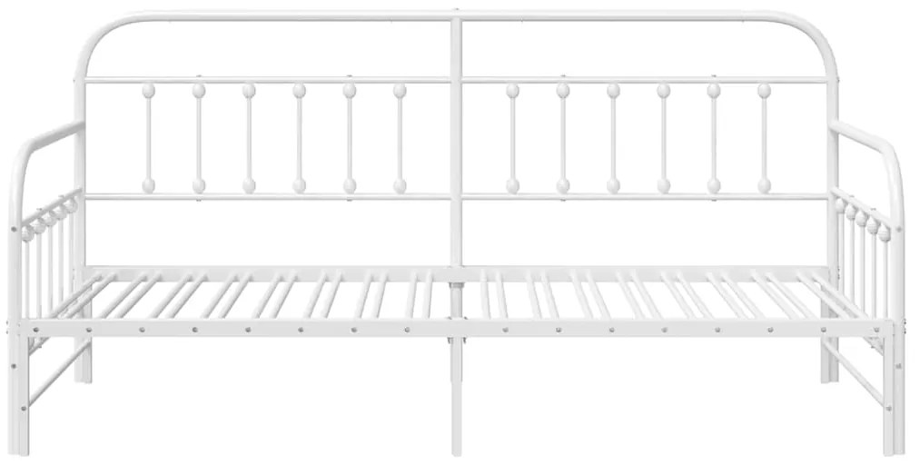 vidaXL Σκελετός κρεβατιού ημέρας Λευκό 90 x 200 cm