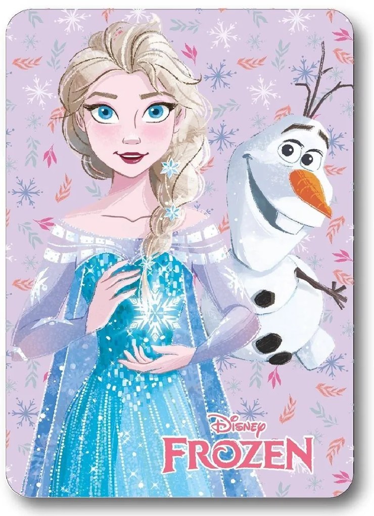 Κουβέρτα Κούνιας Fleece 100x140εκ. Home Frozen 01 Lilac Digital Print Disney DimCol