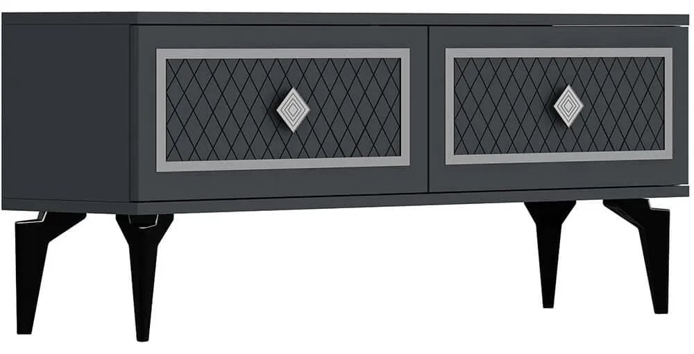 Έπιπλο Τηλεόρασης Arel 475OLV2646 120x29,6x49cm Anthracite-Silver